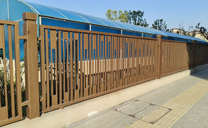 Tùy Chỉnh Ngoài Trời Rèn Sắt Hàng Rào Tấm Kim Loại Hàng Rào Trang Trí Sân Vườn Kẽm Thép Hàng Rào Màu Đen Trắng Màu Xanh Chống Gỉ - Product Image 3