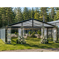 Tente de réception en PVC pour célébrations de mariage en plein air