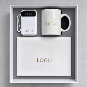 Custom Logo Luxury Anniversary 3 in 1 Gift Set with Anniversary Certificate <b>Mug</b> 10000mAh Power Bank For Business Celebration - Product Image 2