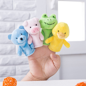 Simpatici Mini Pupazzi di Peluche a Forma di Animali da Dito: Scimmia, <span class=keywords><strong>Leone</strong></span> - Giocattoli Educativi per la Nanna e la Narrativa per l'Asilo - Vendita all'Ingrosso - Product Image 1