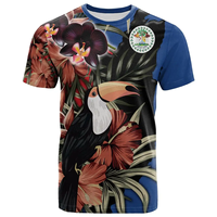 2024 Offre Spéciale Belize T-Shirt avec quille facturé Toucan imprimer personnaliser vêtements de sport pour hommes tenue t-shirt en gros confortable haut t-shirt