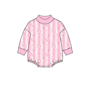 Combinaison pour bébé fille avec nœuds d'amour pour la Saint-Valentin - Product Image 4