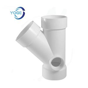Chất lượng cao PVC ASTM 2665 6-inch dwv Y TEE vuông thương mại và hộ gia đình thoát nước phụ kiện đường ống với keo kết nối - Product Image 5