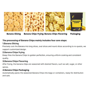 Cips muz otomatik muz çip makinesi yapmak için muz işleme tesisi paslanmaz çelik makine - Product Image 5