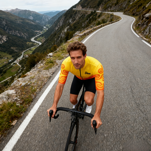 Vêtements de cyclisme unisexes personnalisables haut de gamme à manches courtes, respirants, anti-humidité, légers, avec dégradé de couleurs, pour la course - Product Image 6