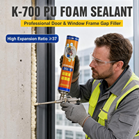 Mousse d'étanchéité polyuréthane K-700 750ml en aérosol pour la construction et la décoration intérieure, remplissage des cadres de portes et de fenêtres