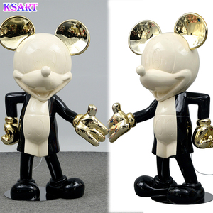 Sculpture en résine pop art moderne poupée de dessin animé <span class=keywords><strong>Mickey</strong></span> pour enfants ornement de grande valeur <span class=keywords><strong>Mickey</strong></span> Mouse - Product Image 5