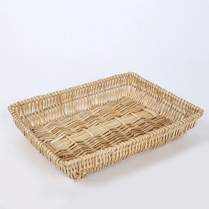 Hand Woven Willow <b>Square</b> <b>Basket</b> For Fruit Vegetable <b>Storage</b> Food Container 30x20x8cm - Product Image 2