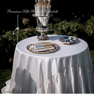 <span class=keywords><strong>Tovaglia</strong></span> <span class=keywords><strong>Rotonda</strong></span> Personalizzata in <span class=keywords><strong>Cotone</strong></span>, Lino e Poliestere Satinato per Matrimoni, Banchetti e Feste di Compleanno - Product Image 4