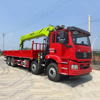 Nouveau modèle de grue à flèche télescopique Shacman 16T, grue mobile hydraulique pour la construction de ponts autoroutiers