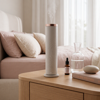 Nouveau Diffuseur d'Arômes à Air Froid Sans Eau 2026 en Alliage d'Aluminium Haut de Gamme 120ml avec Lumière Ambiante Chaude – Diffuseur d'Huiles Essentielles de Luxe