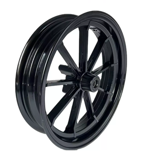12 Zoll schwarz Vorderrad Aluminium legierung Faser Roller Motorrad Elektro fahrzeug Vorderrad - Product Image 6