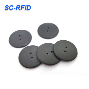 Étiquettes de lavage en stock d'usine, imperméables, résistantes à la chaleur, en matériau PPS, puce F08, 13,56 MHz, 125 kHz, communication RFID - Product Image 6