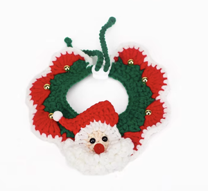 Accesorios de Ropa para Mascotas de Navidad, Hechos a Mano, Ecológicos, de Fibra Acrílica Tejida, con Diseño de Papá Noel y Reno, Patrón Sólido para Perros - Product Image 5