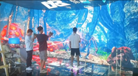 Mur de projection interactif à calibrage automatique, pistolets laser interactifs, simulateur de jeux de tir interactifs pour le divertissement des enfants