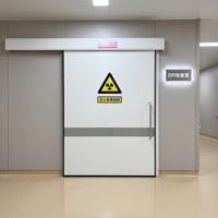 Salle d'opération de l'hôpital Portes d'étanchéité automatiques Théâtre Porte coulissante hermétique