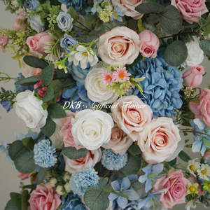 2025 dernière conception fleurs de mariage pour arc extra large coloré à la main en soie rose fleur arc pour les occasions de noël - Product Image 3