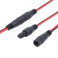Mini 24AWG OD3mm 2-poliges Flachkabel Elektrische Verkabelung Stecker-Buchse Schnellverbindungs-Verlängerungskabel Stromanschluss DIY Mini-Verdrahtungsstecker