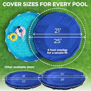Lona Protectora Resistente <span class=keywords><strong>de</strong></span> PE <span class=keywords><strong>para</strong></span> Piscina en <span class=keywords><strong>Invierno</strong></span> con Cuerda <span class=keywords><strong>de</strong></span> Acero, Cubierta <span class=keywords><strong>para</strong></span> Piscina Elevada en <span class=keywords><strong>Invierno</strong></span> - Product Image 6