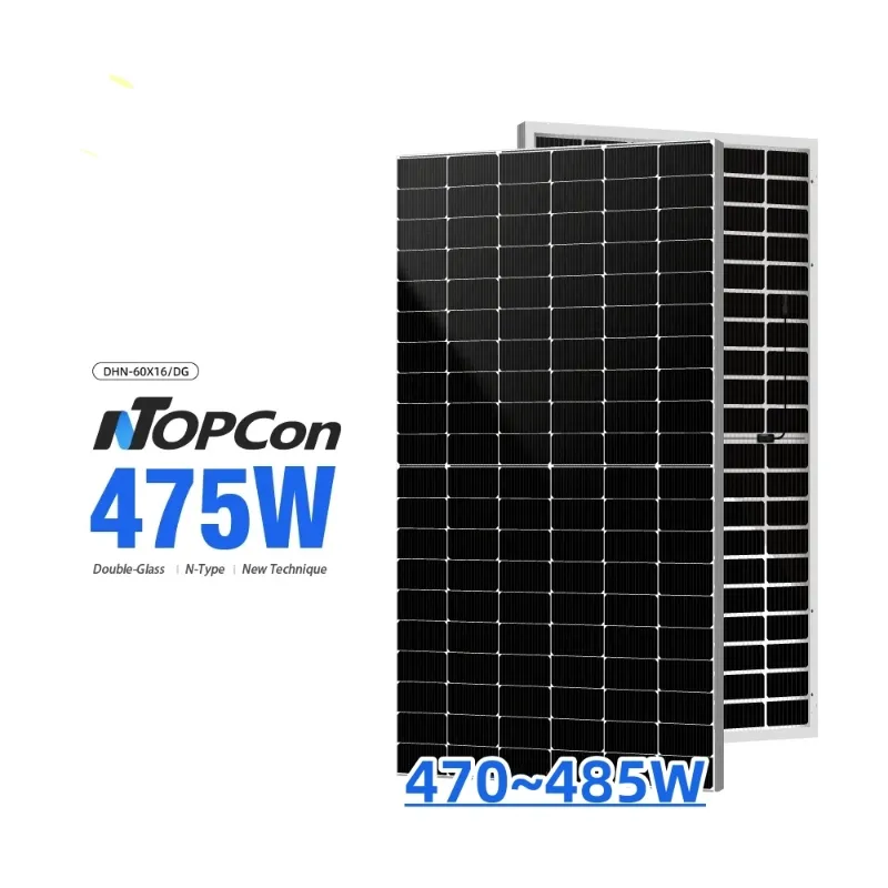 Rising 475W DHN-60X16/DG N-Type TOPCon Double Glass 470W 480W 485W Bifacial Mono Panel EU Warehouse Stock 120Cells Solar Panels