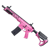 Senapan Mainan Gel Blaster Nylon M4A1 ARP9 dengan Lampu, Tembak Bola Gel, Populer