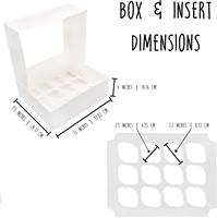 Boîtes à cupcakes blanches pour 12 cupcakes, contenants à cupcakes pour le Nouvel An, la Saint-Valentin, Pâques, la fête des mères, la fête de l'indépendance, la fête des pères, Pâques