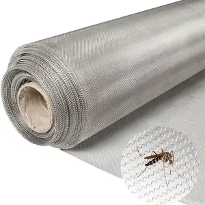 High Quality 304 316 Filter Net Screen Cloth Metal Square Wire Woven Stainless Steel Meshes