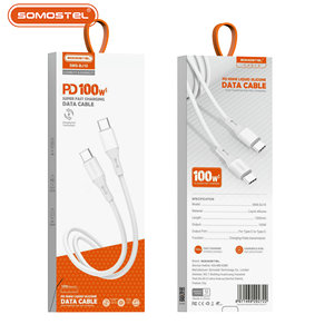 كابل شحن سريع SOMOSTELSMS-BJ10 بطول 4 أقدام/1.2 متر، كابل USB للشحن السريع ونقل البيانات بقوة 2.4 أمبير، كابل نوع C للشحن السريع - Product Image 6