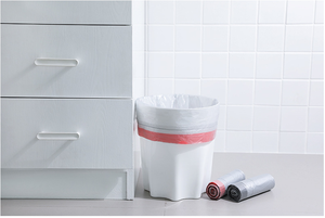 ถุงขยะแบบมีเชือกผูกพิมพ์โลโก้ตามสั่ง ผลิตโดยผู้ผลิต OEM - Product Image 4