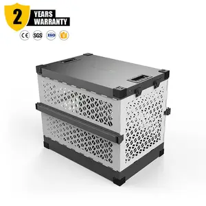 Factory Direct Sales Outdoor Lightweight Dog Cage Aluminum Folding Pet Cage Metal Dog Kennel