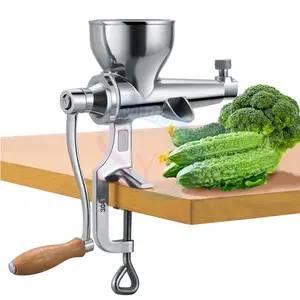 New Stainless Steel Manual Wheatgrass Juicer Slow Squeezer Hand Fruit Wheat Grass Vegetable Orange Juice Press Malt Herb Machine