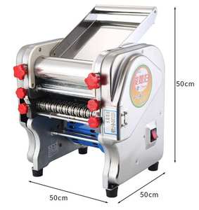 Machine semi-automatique électrique pour la fabrication de nouilles fraîches, de pâtes à pizza et de feuilles de pâte, avec fonction de découpe de pâte à farine - Product Image 2