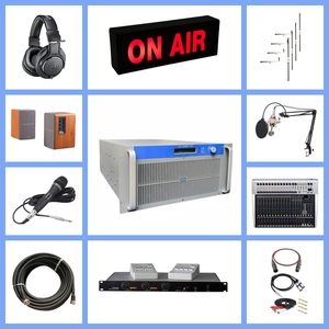 Équipement de diffusion <span class=keywords><strong>complet</strong></span> Émetteur FM 3KW (3000W), 100-240V, pour station de radio/école/talkie-walkie FM, contrôle intelligent de la température - Product Image 5