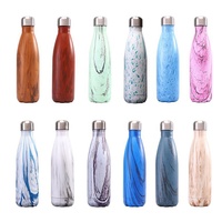 Oferta Especial: Termo Deportivo de Acero Inoxidable de Doble Pared con Aislamiento al Vacío, Impresión a Todo Color, 500 ml, Mantiene la Temperatura de 12 a 24 Horas