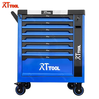 Chariot à outils personnalisable RT TOOL avec 7 tiroirs, capacité de charge de 150 kg, kit d'outils pour garage et atelier, OEM