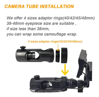 Lunette de vision nocturne numérique infrarouge LED 850 nm pour la chasse avec caméra et écran portable