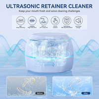 Limpador Ultrassônico de Alta Frequência 45kHz 245ML para Limpeza Profunda de Dentaduras e Retentores - Atacado