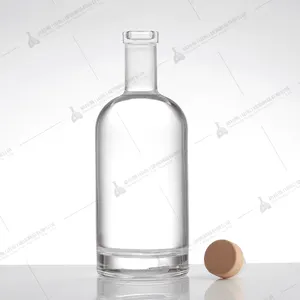 핫 세일 Round 얇고 키가 큰 보드카 병 750ml 유리 병 보드카 pp알코올 생산자에게 pplied