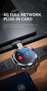 Montre Connectée Homme MT105 4G avec Cadran Rond Sportif Étanche Grand Écran Caméra Intégrée Android Carte SIM et Traqueur GPS - Product Image 3