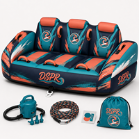 Canapé gonflable personnalisé avec logo, chaise longue flottante pour piscine, lac, plage, complexe hôtelier et vente en gros