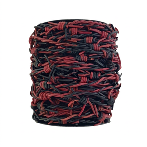 Cordón de Cuero Trenzado de 1-2.5mm con Alambre de Púas de Cuero Vacuno de Color Personalizado para Fabricación de Joyas, Kit de Collares y Accesorios de Moda - Product Image 1
