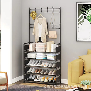 Estante Multicapa para Zapatos y Sombreros, Organizador de Zapatos Multifuncional para el Hogar, Gabinete de Pie para Zapatillas y Abrigos para Dormitorio - Product Image 3