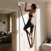 Barre de traction horizontale réglable en acier pour porte, idéale pour la maison et la salle de sport, 29,5''-37,5'' (72-97 cm), charge maximale 200 kg