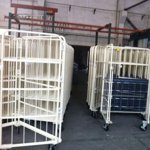 वियोज्य गोदाम परिवहन कार्गो फूस रसद गाड़ियां रोल पिंजरों बिक्री के लिए ट्राली - Product Image 5