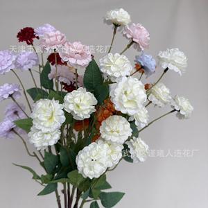 Flor de Crisantemo Artificial Jinxi, de Seda, con 7 Cabezas, Alta y Voluminosa, para Decoración de Bodas, Hogar, Fotografía en Exteriores - Product Image 2