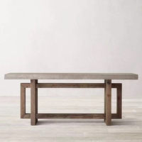 Tables personnalisables de luxe, cadre rustique, meubles de salon en bois recyclé, tables consoles en bois