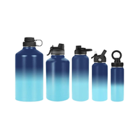 Bouteille d'eau de sport portable de 64oz en acier inoxydable avec couvercle multiple pour garder au chaud/frais cadeaux d'affaires pour le bureau ou le camping