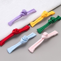 Boutons plats en satin tissés à la main de style chinois pour sacs à dos, chemises, robes Qipao, accessoires - Vente directe d'usine, personnalisation