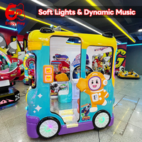 Máquina de juego infantil de autobús de doble asiento, tipo balancín, con pantalla táctil de carreras, operada con monedas, gran oferta para centros comerciales, FEC, OEM