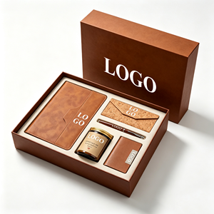 Coffret Cadeau d'Entreprise Premium Personnalisé avec Logo : Carnet en Cuir, Stylo, Bougie Parfumée, Étui à Lunettes, Porte-Cartes – Luxe pour Reconnaître vos Clients - Product Image 1